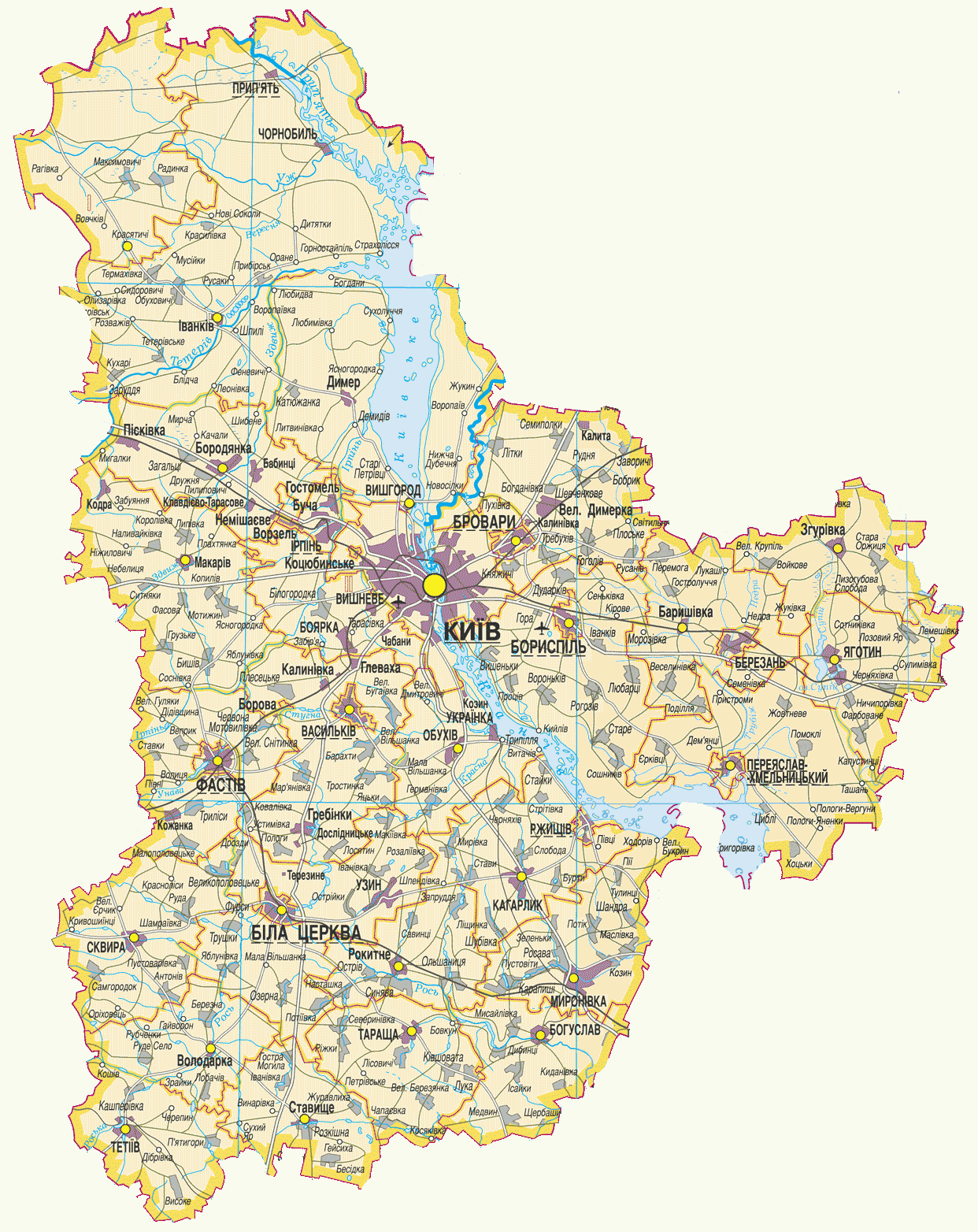 Кагарлыцкий Район Карта