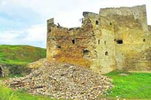 В Каменец-Подольской крепости разрушалась башня