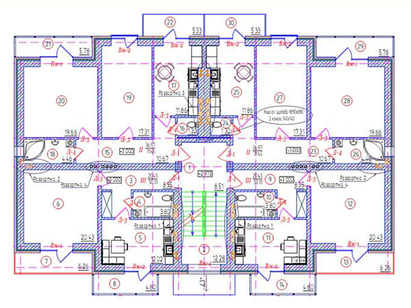 План этажа в ЖК Сонячне містечко
