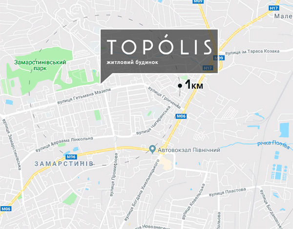 ЖК Topolis на карте