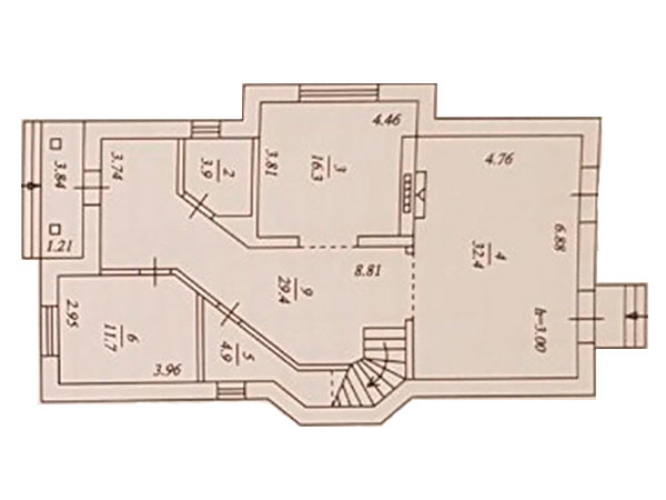 план 1-го этажа в КГ Верона