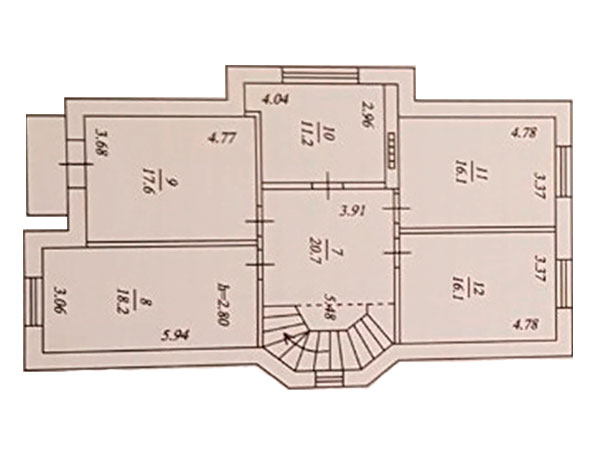 план 2-го этажа в КГ Верона