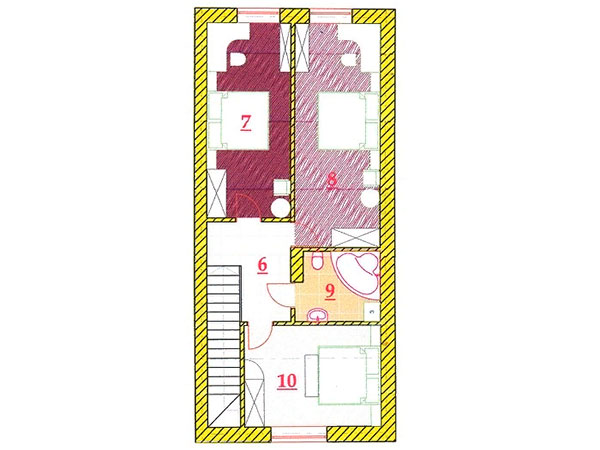 план 2-го этажа в КГ Лесная Фантазия