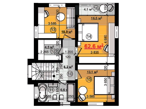 план 2-го этажа в КГ Solo Home