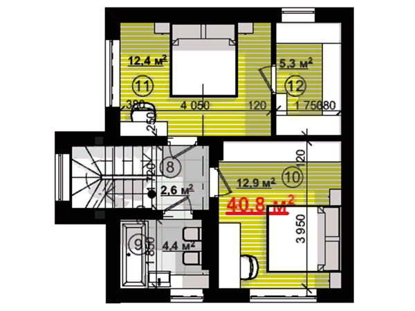 план 2-го этажа в КГ Solo Home