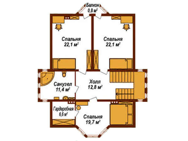 план 2-го этажа в КГ Европа