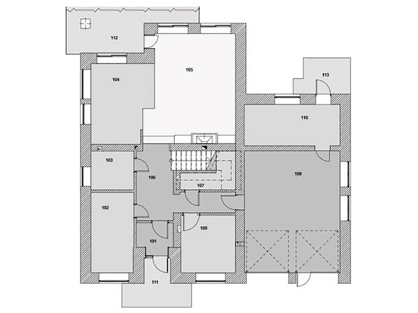 план первого этажа в КГ Золоче Прованс