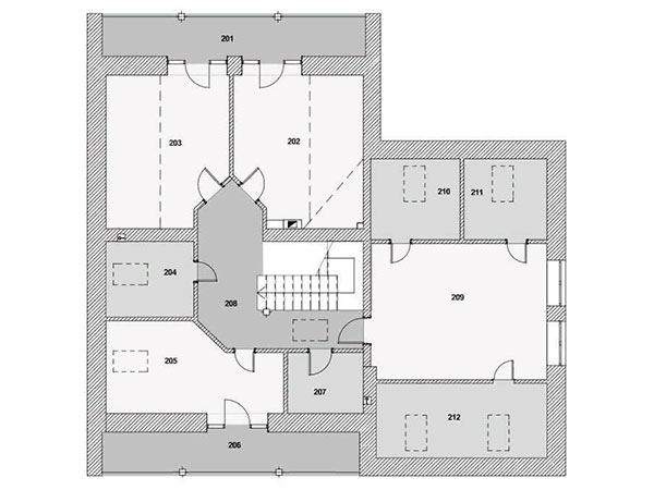 план второго этажа в КГ Золоче Прованс