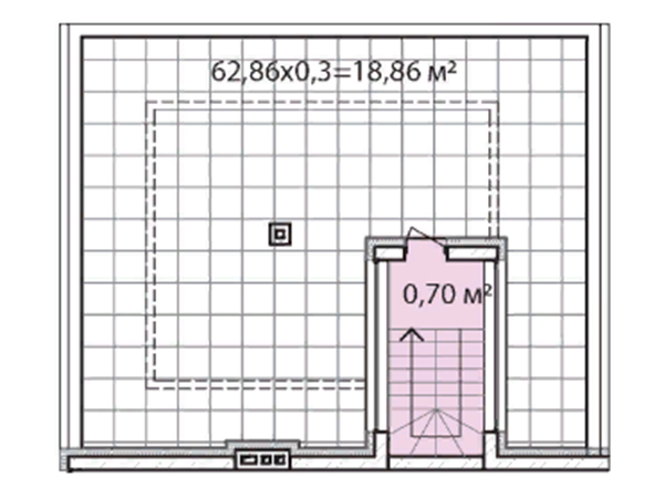 план третьего этажа 142,18 м2 в таунхаусах Лавандовый