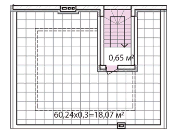 план второго этажа 154,05 м2 в таунхаусах Лавандовый