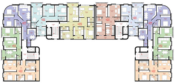 План этажа в ЖК Диамант холл