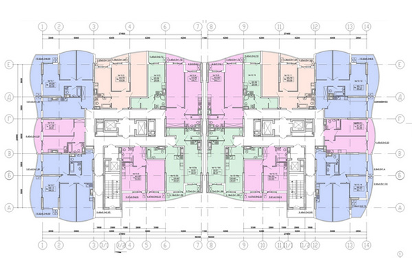 План этажа в ЖК Корфу