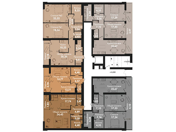 план этажа в ЖК Кокос Авеню