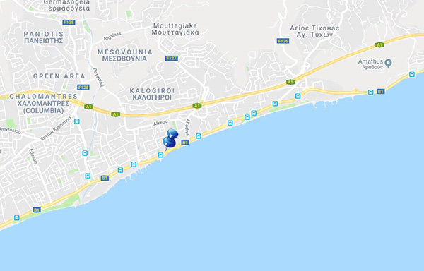 ЖК Limassol Del Mar на карте