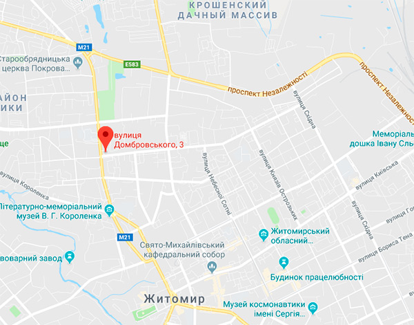 ЖК Grand City Dombrovskyi на карте
