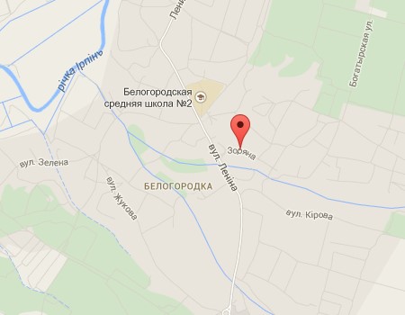 ЖК Спутник в Белогородке на карте
