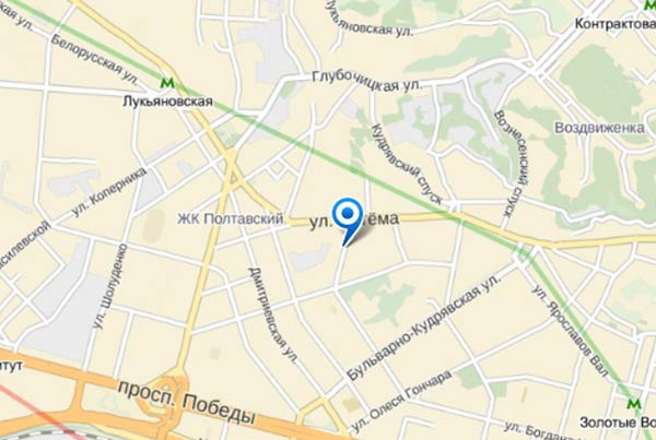 ЖК на ул.Гоголевской 47 на карте