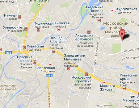 Расположение ЖК по просп. 50-летия ВЛКСМ на карте