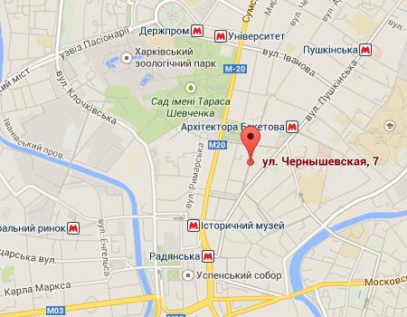 Расположение ЖК на Чернышевской на карте
